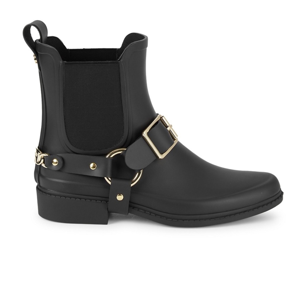 Karl Lagerfeld Paris Buckled Rain Boots Size 7M
